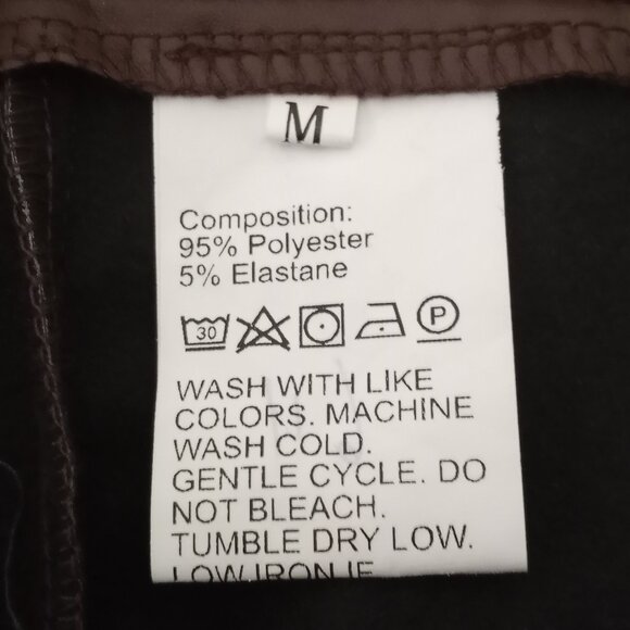 Faux Leather Pant Size M Brown NWOT - Picture 13 of 13